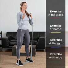 THERABAND Bandas de Resistencia de látex Profesionales, Banda elástica Individual de 6 pies como Equipo de Ejercicio, Terapia física, Pilates, Entrenamientos en casa, 6 pies, múltiples Colores y(Plata - Superpesado - Nivel avanzado 2 6 Foot) - Multicolor - Ver 4