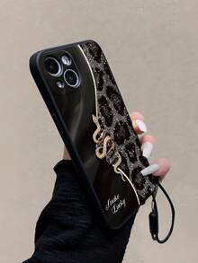 创意时尚蛇纹彩绘腕带防震手机壳，兼容 17 Pro/17 Air/17/17 Pro Max/16/11/16 Pro/16 Plus/16 Pro Max/16 e/15 Pro Max/13/14/12/XS/XR/7G/8P，兼容三星Galaxy S25/S25 Plus/S25，国际版，非国内版 - 彩色 - 查看 6