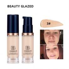 beauty glazed Kem che khuyết điểm dạng lỏng phù hợp với làn da hoàn hảo, che phủ các vết thâm dưới mắt, che phủ vết đỏ và khuyết điểm, công thức chống thấm nước và mồ hôi - B96#2 - Xem 8