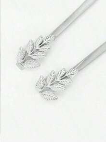 1 Piece Of Women's Golden, Silver Leaf Decorated Elastic Waistband Belt, Elegant Accessory For Various Outfits. Suitable For Pairing With Dresses, Skirts, Jackets. Suitable For Both Casual And Formal Occasions. Suitable For Spring, Summer, Back-To-School Season, Autumn, Winter, Christmas, And Thanksgiving. - Bạc - Xem 7