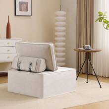 Single Sofa, Small Seating Set, Living Room Armchair, Beanbag, Sofa For Bedroom, Guest Room Or Children's Room - Beige - View 2