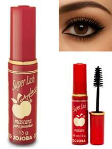 MÁSCARA PARA PESTAÑAS BY APPLE SUPER LASH / CON ACEITE DE JOJOBA / EFECTO ALARGADOR Y FORTALECEDOR - Rojo - Ver 4