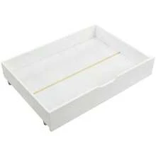 Two Drawers, Under-Bed Storage Space, MDF + Casters, White (93x67x20cm) (Drawers Only) - White - View 9
