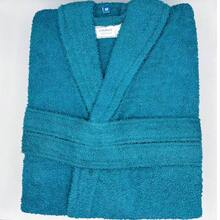 VOGRAC 100% Cotton Bathrobe – Unisex Soft Terry Bathrobe - Màu xanh ngọc - Xem 2