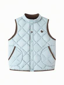 mini bala Kids Magic Cotton Vest Antibacterial Soft Warm Winter 2025 - Gray Blue - View 4