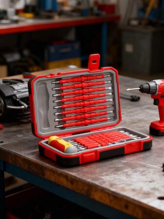 29-In-1 Screwdriver Set, New Insulated Screwdriver Kit, Ergonomic Grip Insulated Material, Magnetic Screwdriver, Includes Voltage Tester, Ideal For Home Renovation And Daily Repairs.