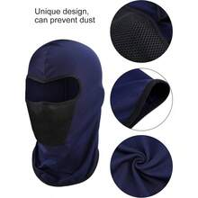 6 Pieces Balaclava Ski Full Face Cover Breathable Balaclava Face Motorcycle And Cycling - 中 + 黑色,海軍藍,深灰色,咖啡色,綠色 - 查看 6