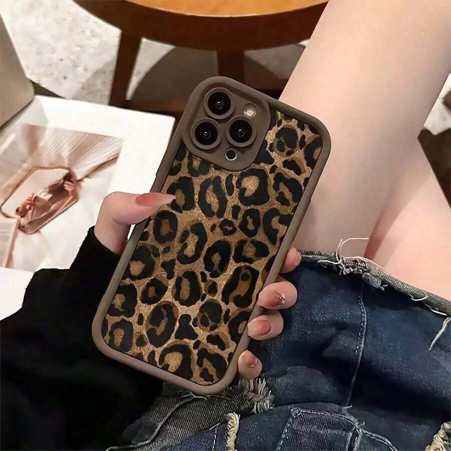 [Leopard Print High Bamboo], Shockproof Protective Case, Daily Use Cover, Fashion Accessory, Durable Material, Phone Case, User, Fashion Thusiast-For-Your-New-. Christmas Accessories. Christmas Phone Case,Christmas Decor,Cute Phone Cases,Compatible With IPhone17ProMax - 1PC - 查看 1