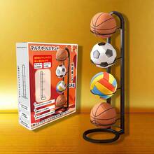 5-Tier Basketball Storage Rack - Black - View 28