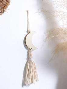 1/2 đồ trang trí treo bằng gỗ hình mặt trăng và ngôi sao cho bữa tiệc Ramadan, đồ trang trí nhà cửa Eid Mubarak, tua rua hạt macrame cho lễ kỷ niệm Eid Al-Fitr Eid Al-Adha - Nhiều màu - Xem 6