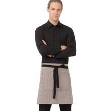 Unisex Portland Half Bistro Apron Ideal For Kitchen Staff Home Chefs And Food Service Professionals Features Durable Fabric Adjustable Waistband Multiple Pockets And Comfortable Fit For All-Day Wear In Commercial Kitchens Cafes And Home Cooking Environments - 黑色 - 查看 1