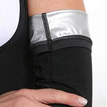 1 par de mangas de sauna para sudar, adecuadas para el verano y el otoño para dar forma, mangas para sudar, ayudan a sudar los brazos, mangas para sudar y adelgazar, mangas protectoras de equipamiento deportivo y de fitness para sudar los brazos - Multicolor - Ver 5