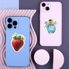 50张水彩贴纸，可爱贴纸，情人节贴纸，萌宠贴纸，花卉贴纸，防水乙烯基贴纸，适用于水瓶、电脑、笔记本电脑、手机、行李箱、笔记本、冰箱等。