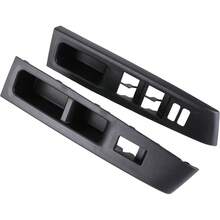 2Pcs Front Armrest Upper Panel Set, Replacement Cover Lid Compatible With Toyota Vitz 2010-2014, Interior Trim, 52630-74231-C0 - Black - View 4
