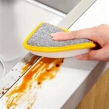 10片装，厨房洗碗海绵，不伤锅刷，家用双面清洁海绵，百洁布，厨房擦洗海绵，清洁用品，清洁工具，圣诞用品 - 彩色 - 查看 4