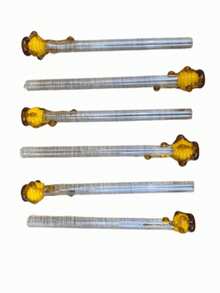 Glass Pipe With Tempered Glass Mouthpiece In The Shape Of A Honey Pot - 香檳色 - 查看 4