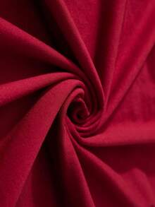 Women's Plain T-Shirt, No Print, Cotton Blouse, Casual, Cute, Premium Knit, Short Sleeve, Round Neck Shirt - 紫紅色 - 查看 3
