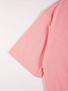 Basic Versatile Plain T-Shirt, Gym/Workout, Imported, Premium Fabric, For Her/Him, Gift, 100% Cotton Shirt, Immediate Shipping - 淺粉色 - 查看 2
