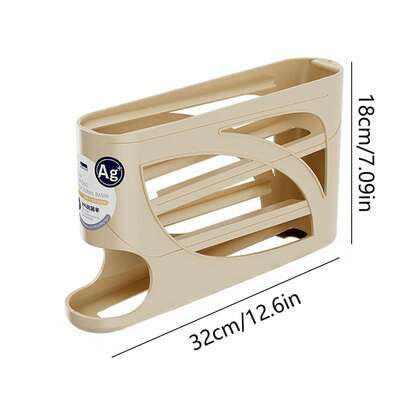 1 hộp đựng trứng xoay, máy lăn trứng tự động nhiều lớp nghiêng cho nhà bếp, khay đựng trứng chuyên dụng cho cửa bên tủ lạnh, hộp đựng trứng 4 tầng, máy lăn trứng tự động dung tích lớn