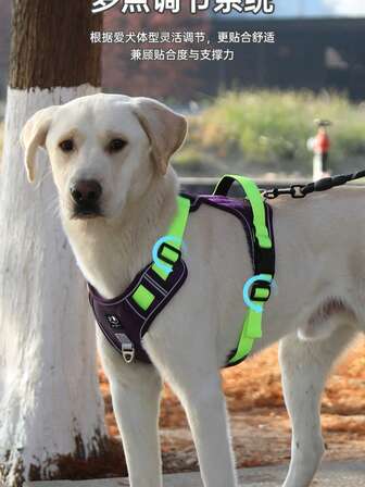 Arnés táctico ajustable para perros, adecuado para perros medianos y grandes