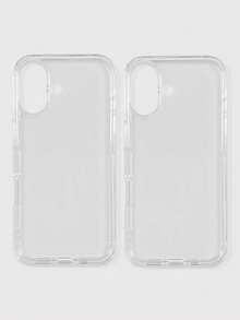 2pcs Clear Phone Case Compatible With Iphone&Galaxy - Clear - View 41