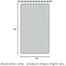 Decor Riley - Panel de Cortina de Ventana filtrante de luz, Individual 54 Pulgadas de Ancho x 84 Pulgadas de Largo, Gris Claro, Lindas Cortinas Grises para recámara, decoración de Lazo, Cortinas(Gris claro 137.2An x 45.7Al cm (1 Paneles)) - Multicolor - Ver 8