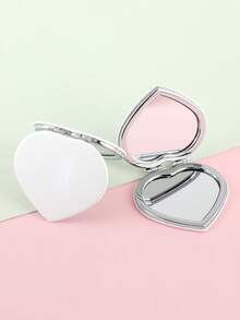 1pc Heart-Shaped PU Leather Double-Sided Makeup Mirror, Compact & Portable, Macaron Colors, High-Definition Dual-Sided Mirror, Handheld Use, Suitable For Pocket, Bag, Wallet, Backpack, Festivals, Parties, Birthdays, Anniversaries, Weddings, Campus, Great Gift For Men & Women,Cheap,Stocking Stuffers,Makeup,Makeup Tools,Cheap Stuff,Gifts,Gifts For Women,Christmas Gifts,Giveaways,Travel,Cheap Stuff,Travel Essential - Multicolor - View 11
