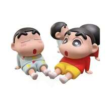 1 Crayon Shin-Chan Phone Stand, Lazy Phone Holder, Cute Desktop Decoration, Figure Model, Doll, Toy Gift. There Are Two Color Styles To Choose From. (Minor Defects) - Multicolor - View 6