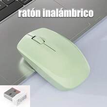 AMAZING VISION 1 pieza rosa Ratón inalámbrico 2.4G ratón sin ruido con receptor USB ratón de computadora portátil adecuado para pc, tabletas, computadoras portátiles, computadoras portátiles con sistema Windows - - Rosa - Ver 5