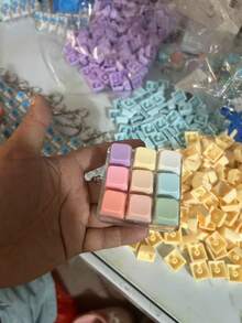 1pc Teens Stress Relief Toy/Push Button /Finger Pressing Decompression Gadget/Keychain/Creative Toy/Keychain/Keychain/Keyboard Squeeze Mechanical Squeeze/Key Decompression Toy - Multicolor - View 7