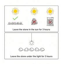 1000 peças/500 peças/300 peças/100 peças/20 peças Pedras de Resina, Pedras que Brilham no Escuro, Acessórios de Decoração de Jardim, Decoração de Paisagem em Miniatura para Aquário de Peixes, Decoração para Quintal, Jardim, Pátio, Kit, Pedras de Jardim para Caminho e Decoração de Quintal, Pedras Brilhantes DIY, Adequado para Decoração Externa, Jardim, Gramado, Pátio, Aquário, Caminho, Tanque de Peixes, Decoração de Casamento, DIY - Multicolorido - Visão 8