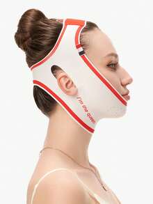 1pc Women V-Shaped Face Lifting Bandage, Reusable Sleeping Face Slimming Strap