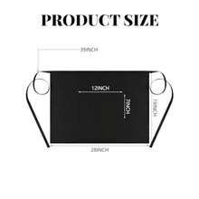 8 Pack Half Bistro Aprons Black Unisex Half Server Apron With 2 Pockets Extra Long Waist Front Ties Waterproof Accessories For Men Women Server Waiter Waitress Chef In Professional Kitchen And Restaurant Settings Ideal For Food Service Staff Seeking Durable Stylish And Functional Aprons With Enhanced Storage And Comfort - 如圖 - 查看 6