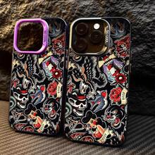 Funda Protectora con Patrón para  16 PRO MAX,  15 PRO MAX, 14/16 PLUS, 15/13/12/11, 7/8P X/XR/XS MAX - Funda de Teléfono a Prueba de Golpes de Moda J18SW183, Accesorios Móviles, Patrón de Moda, Diseño Retro, Estructura Robusta, Diseño Impreso UV, Funda para Smartphone, Entusiasta de la Tecnología, Protector de Pequeñas Herramientas - Colores mezclados - Ver 4