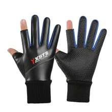 Mănuși de ciclism calde, mănuși de pescuit, mănuși de iarnă pentru bărbați și femei, căptușite termic, antiderapante și impermeabile. - Multicolor - Vizualizare 1