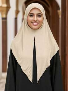 1 件女士防滑吸汗三角头巾，伊斯兰纯色头巾帽衬里，舒适头巾和酷炫运动头带，适合日常佩戴，适合 Abaya 配饰，透气帽下面纱衣服