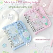 Rosyposy Clear PVC Zipper Planner With Display Window, Multi-Pocket Notebook For Kpop Star Photos, Refillable Binder & Non-Adhesive Paper Sheets - M5 - View 4