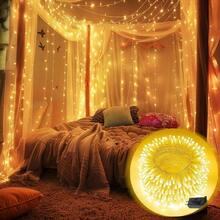 240LED 88Ft Connectable String Lights Indoor Outdoor Wire Warm White Lights Twinkle Fairy In With Timer Bedroom Classroom Wedding Tree Patio Decor - 暖白+200LED - 查看 3