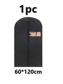 5 件/套防尘服装袋，悬挂式西装罩，全封闭，防尘服装罩，防水服装保护罩，适用于外套、连衣裙、衣柜整理器，适用于家庭衣橱、外套、服装、包包、学校、办公室、家庭、旅行，送给女士的礼物，送给男士的礼物