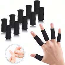 10Pcs Comfortable Finger Brace Splint Sleeve Thumb Support Protector Elastic Breathable Stabilizers For Golf - Multicolor - View 6