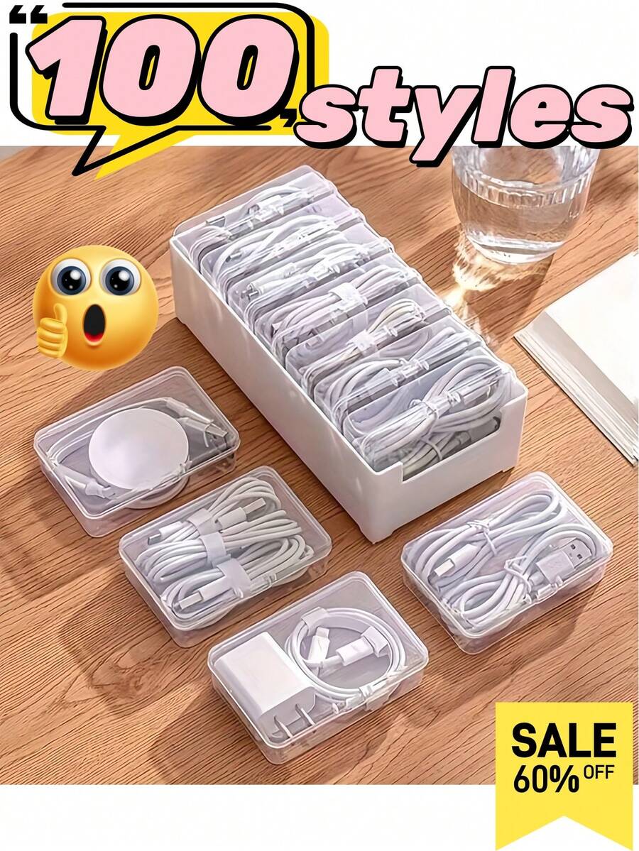 1 Set Cable Management Box, Power Cord And Charging Cable Organizer, Phone Charger Holder, Cord Winder, Desktop Cable Tidy Box, Cable Management Box, Cable Organizer, Cable Storage, Cable Organizer, Cable Organizer, Cable Storage Box, Charger Cable Organizer, Charging Cable Organizer, Cable Management Box, Zhsmyup Cable Organizer, Charger Organizer, Drawer-Style Cable Organizer, Charging Cable Storage Box