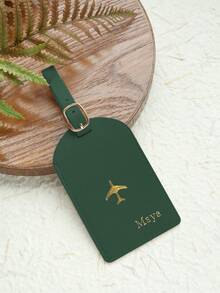 Takeoak 1个定制金色字母组合仿皮行李牌，适用于行李箱，可定制烫印姓名，带隐私姓名卡，个性化旅行包/背包标签，婚礼座位卡，礼品标签，旅行配件，手工制作，时尚旅行礼物，生日伴娘礼物，送给朋友，多用途，大容量，多功能 - 彩色 - 查看 24