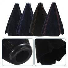 4-Color PVC Leather Car Manual Gear Shift Knob Cover, Universal For /BMW/Mercedes-Benz/Opel - Multicolor - View 4