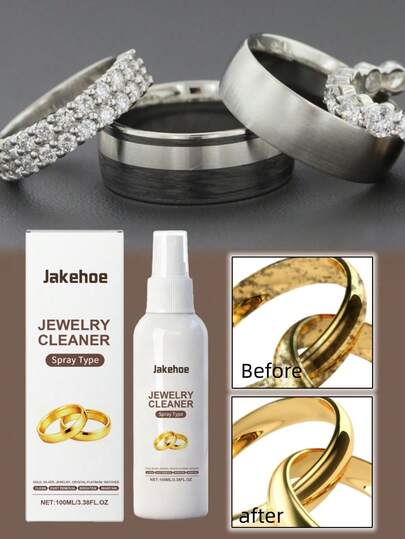 Jewelry Cleaner, Metal Jewelry Cleaner, Diamond Necklace Rust Remover, Silver Polish Cleaner - Main Ingredients For Cleaning, Brightening, Polishing And Anti-Rust. Gold & Platinum Jewelry Cleaner, Household Appliance Cleaner, Oxidation-Reduction Diamond Powder Remover, Various Jewelry Cleaners Containing Polishing Cloth - Restores The Luster Of Gold.