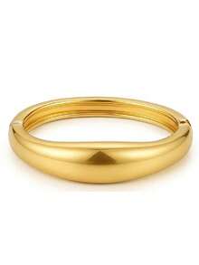 Exaggerated Fashion Water Drop Shaped Stainless Steel Bracelet For Women, Suitable For Formal Events, Parties, Daily Wear, And As A Gift For Friends - Yellow Gold - View 11