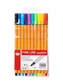 6/12/18/24 支纤维笔、细线笔、马克笔，适用于绘画、涂色书、日记本、书写、素描，适合学校、办公室、成人 - 返校用品 - 彩色 - 查看 13