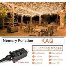 240LED 88Ft Connectable String Lights Indoor Outdoor Wire Warm White Lights Twinkle Fairy In With Timer Bedroom Classroom Wedding Tree Patio Decor - 暖白+200LED - 查看 5