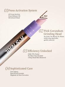 RS NAIL RSNAIL 3-In-1 Cuticle Care Oil Pen, Nail Serum Pen, Cuticle Remover Pen With Cuticle Pusher, Ceramic Tip, For Hangnails, Dry And Damaged Nails Cuticle Care, Nourishing And Moisturizing, Strengthening Nails, Daily Nail Care, 360° Rotating Design For Space Saving - Multicolor - View 6