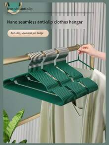 Minimalist Clothes Hanger, Combining Aesthetics And Practicality! Matte Finish + Muted Color Palette, Suitable For Various Home Decor Styles. Rounded Edges Prevent Snagging, Discreetly Hang Daily Clothes, A Refined Storage Solution For A Tidy And Visually Appealing Wardrobe.