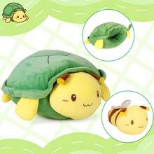 Sea Turtle Cute Plush, Green Soft Stuffed Animal Turtle Plush Pillow, Tortoise Kawaii Plushie Toy For Kids (Green Turtle, 16") - Green - View 5